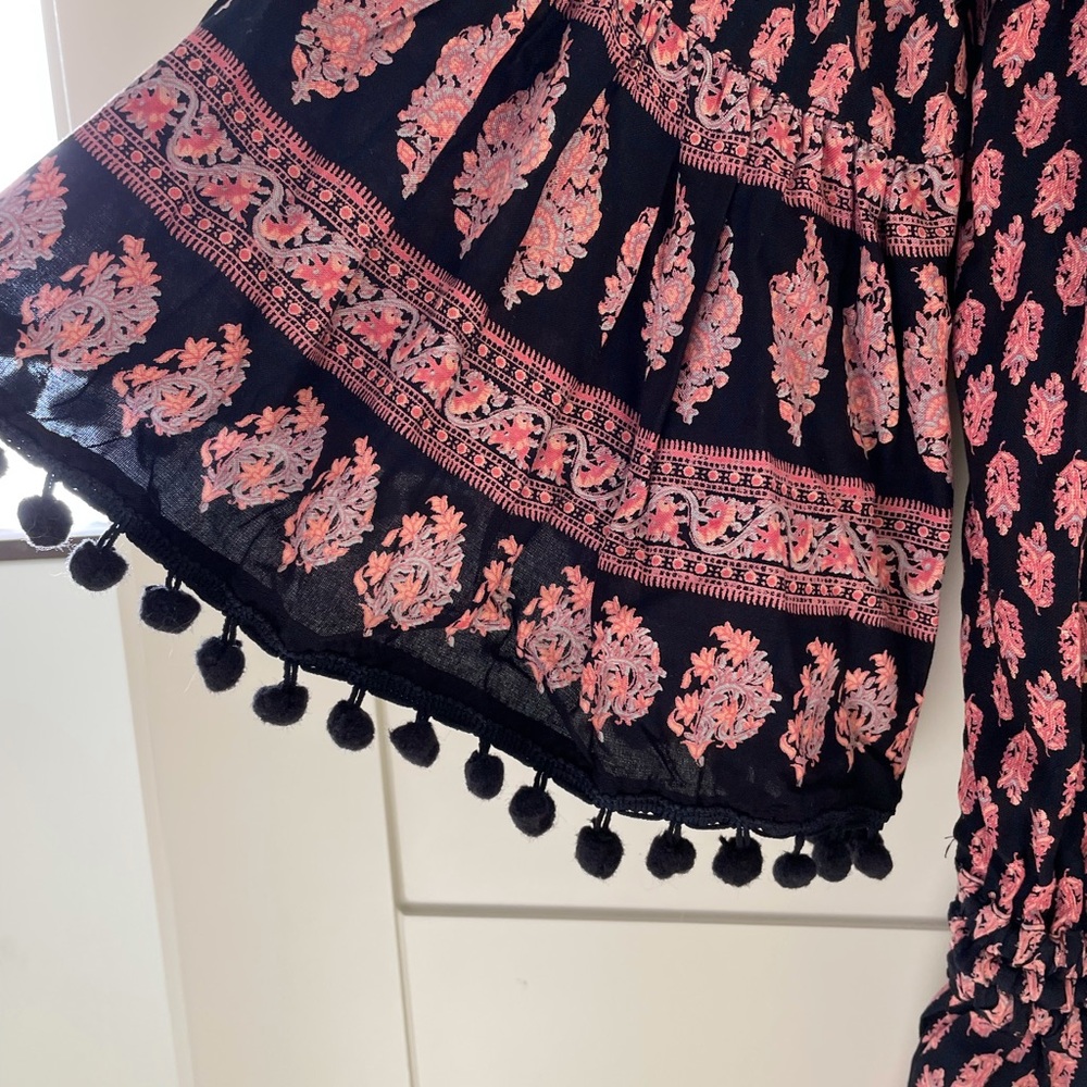 Anthropologie Raga Boho Off-shoulder Romper XS - Picture 4 of 8